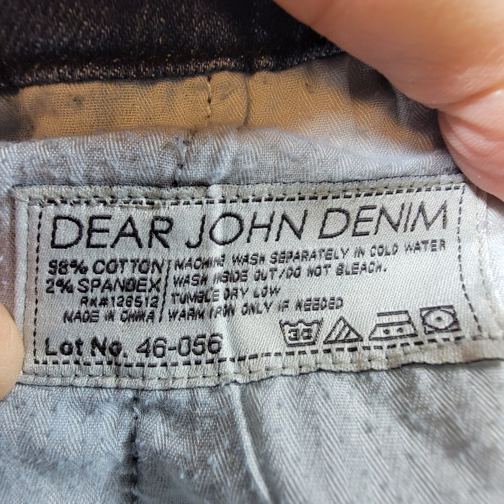 Dear John Denim Trousers Womens 31 Blue Good Flare Leg Stretch Jeans - Picture 3 of 11